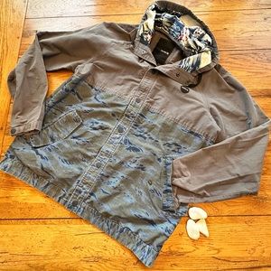 Hurley Hooded Jacket Tiger Camo Size Large